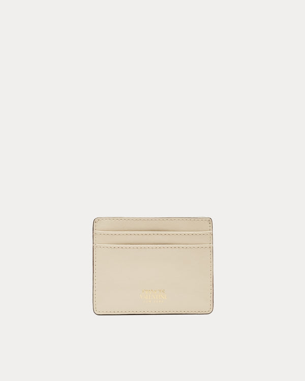 Card Case - Crinkled Leather Oyster - Frances Valentine