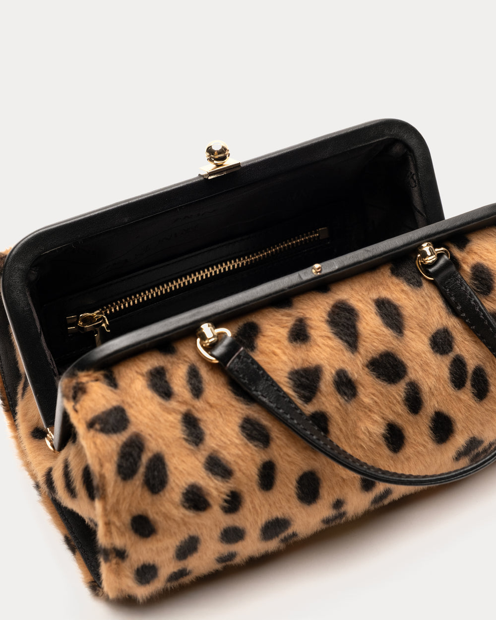 Petit Michelle Cheetah Faux Fur Faux Fur Camel/Black OS