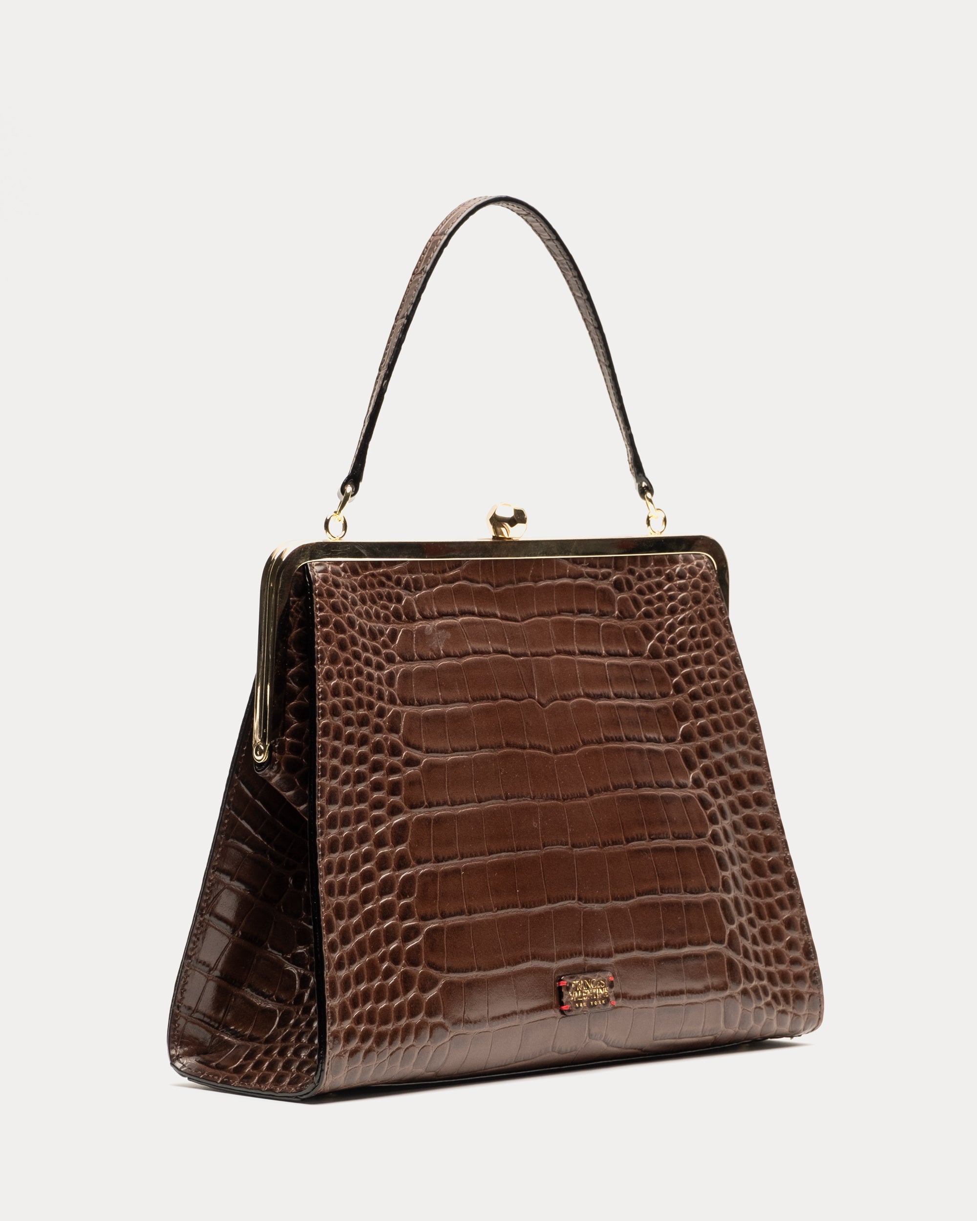 Jackie Frame Bag Croc Embossed