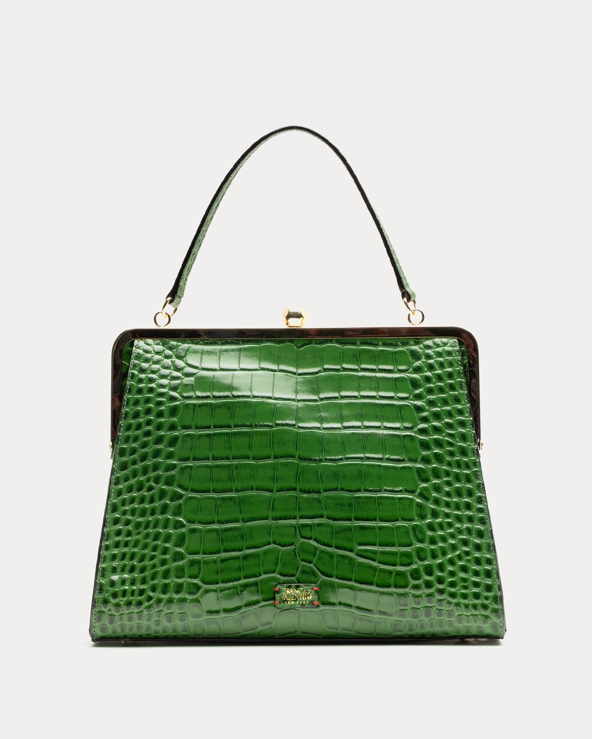 Green color handbags best sale