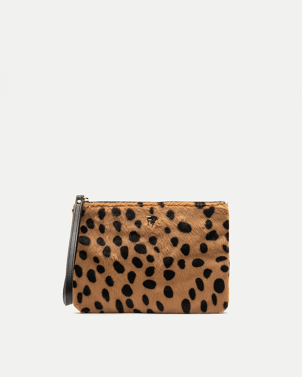 Cheetah Print Wristlet - Cheetah Faux Fur