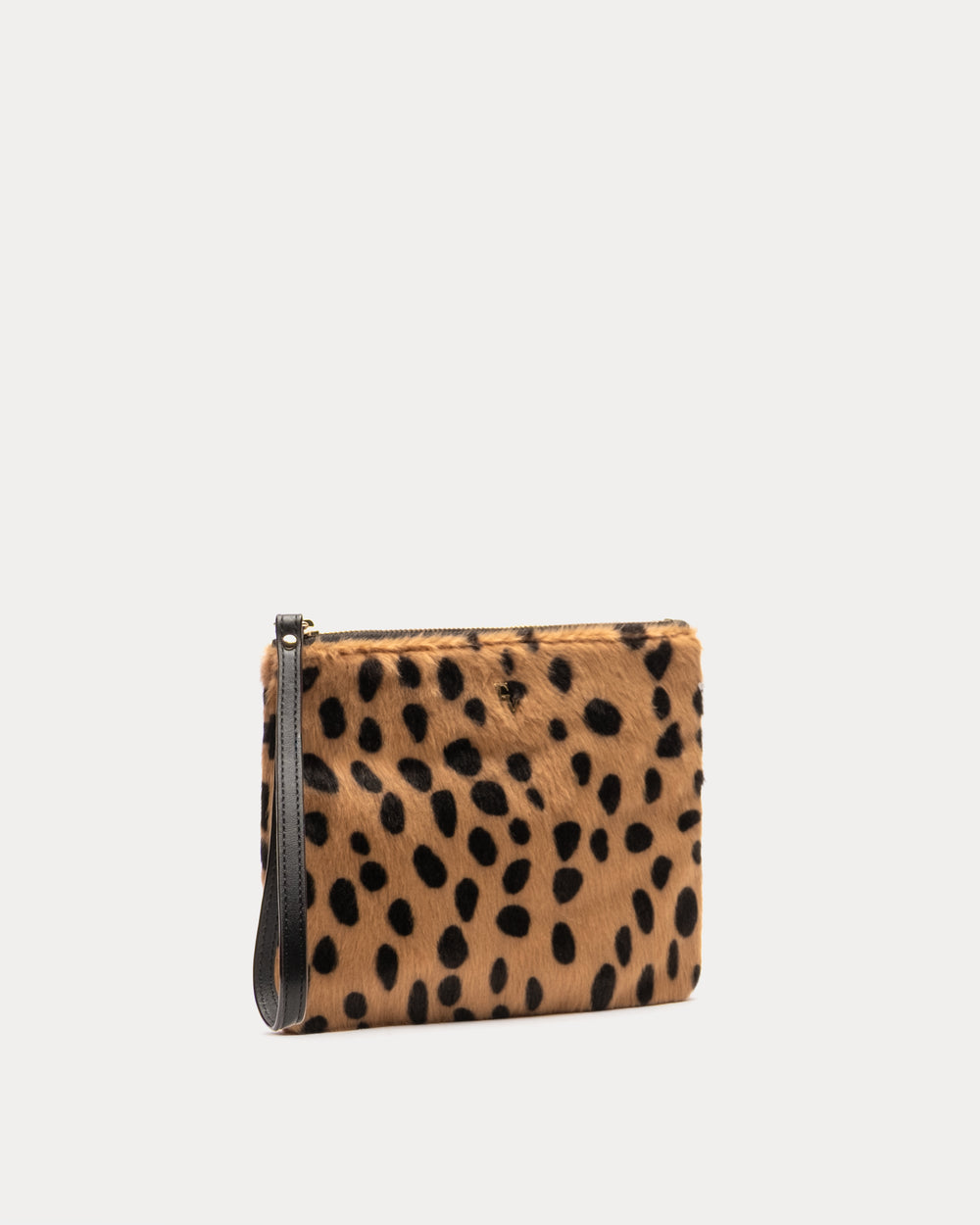 Cheetah Print Wristlet - Cheetah Faux Fur