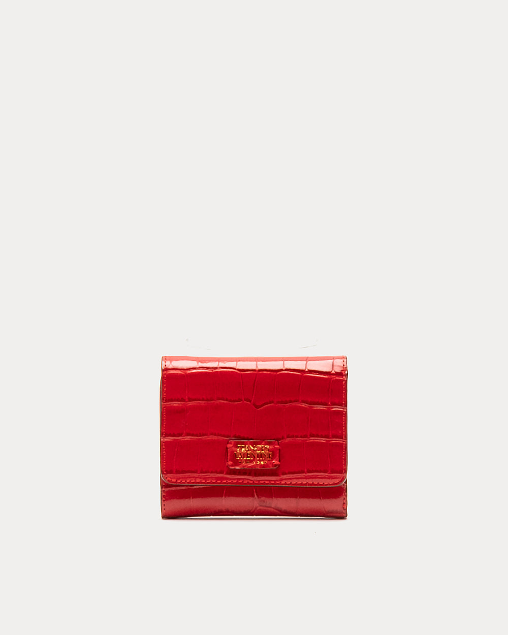 Perfect Wallet Embossed Croc Leather - Red