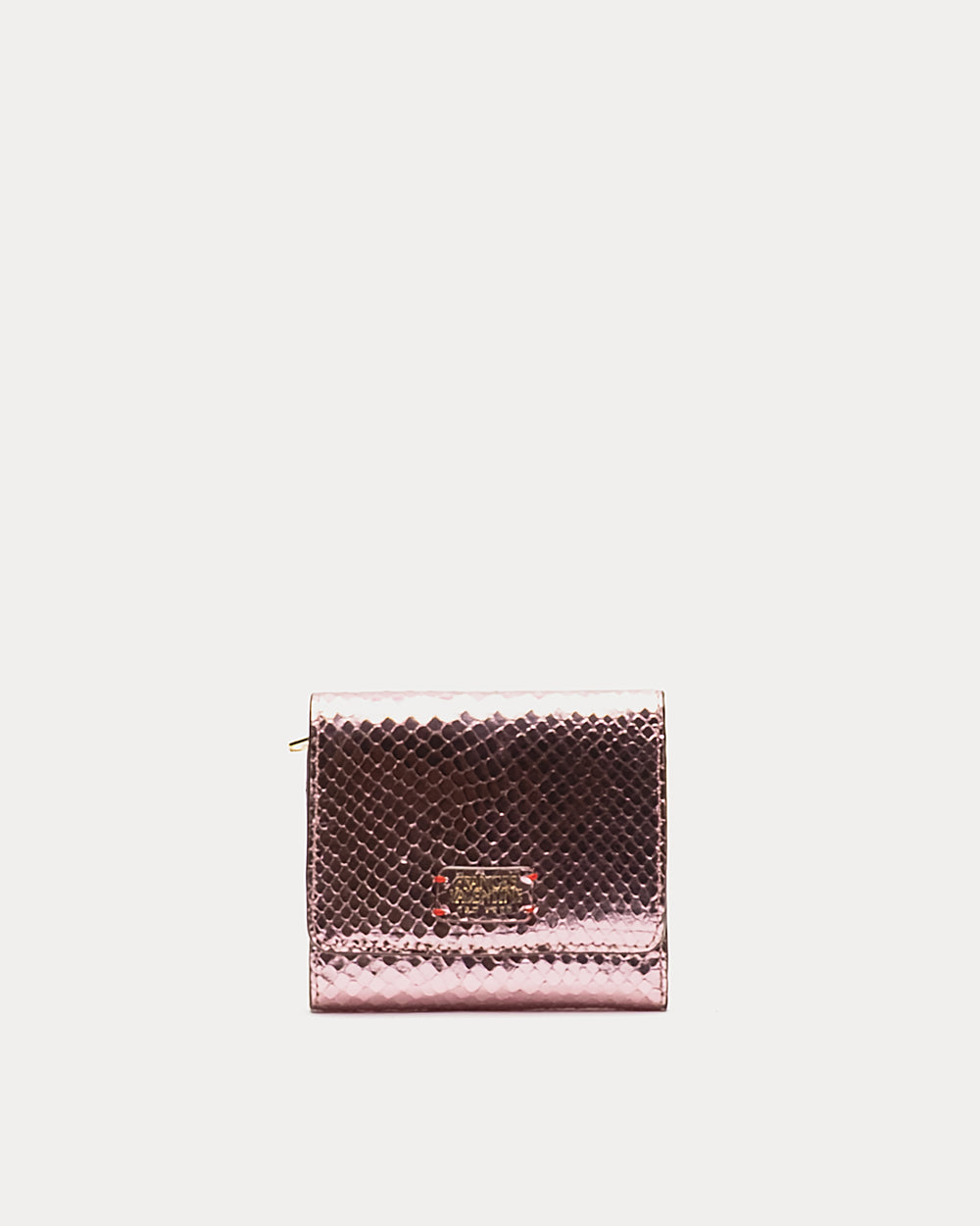 Perfect Wallet Metallic Snake Leather - Pink Wallet Frances Valentine