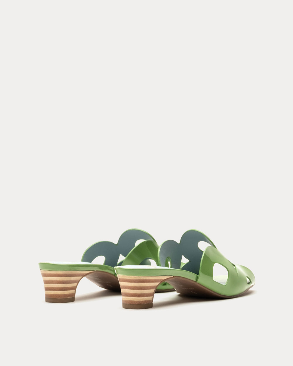 Randy Slide Heel - Green - Frances Valentine