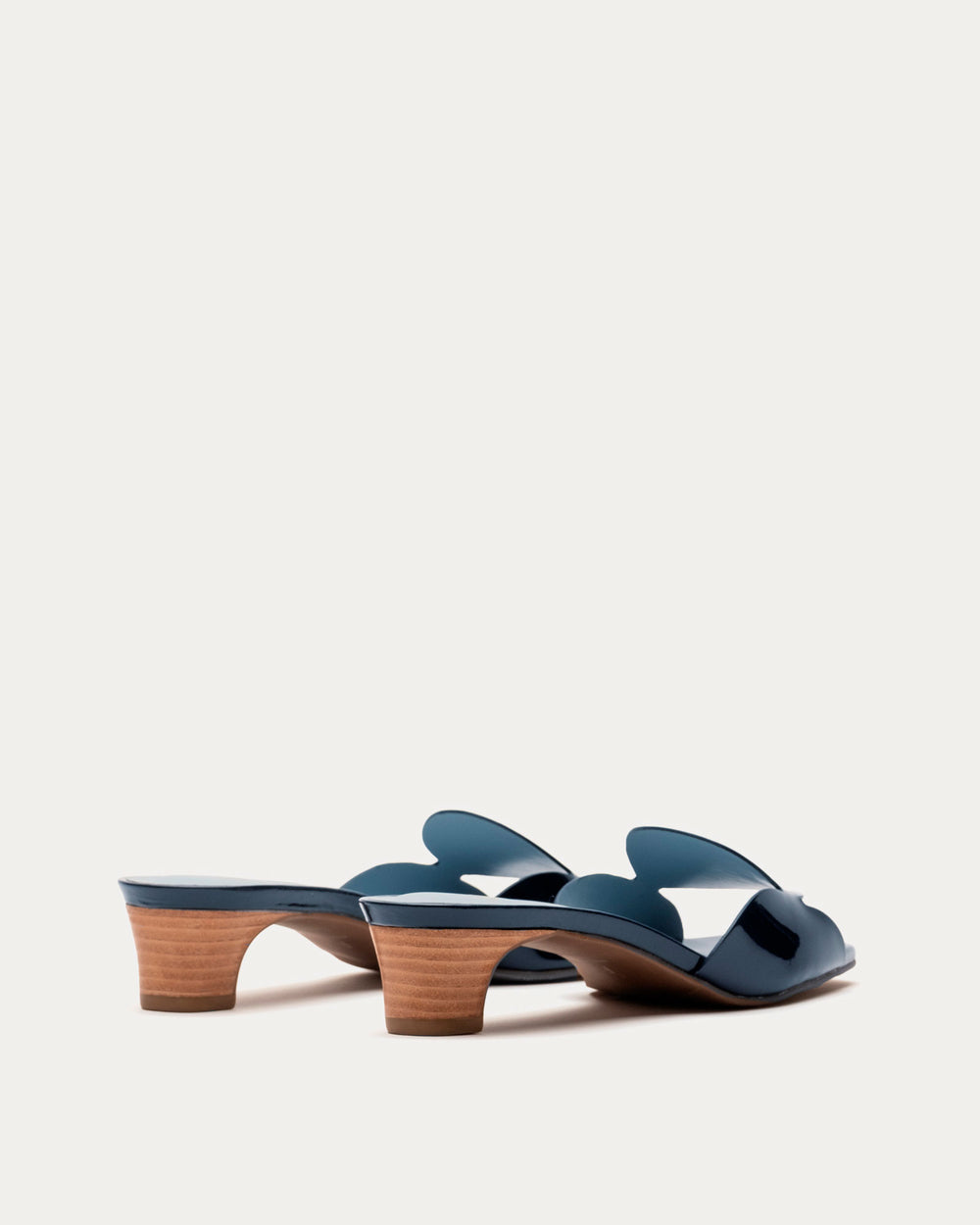 Sandy Circle Slide - Navy - Frances Valentine