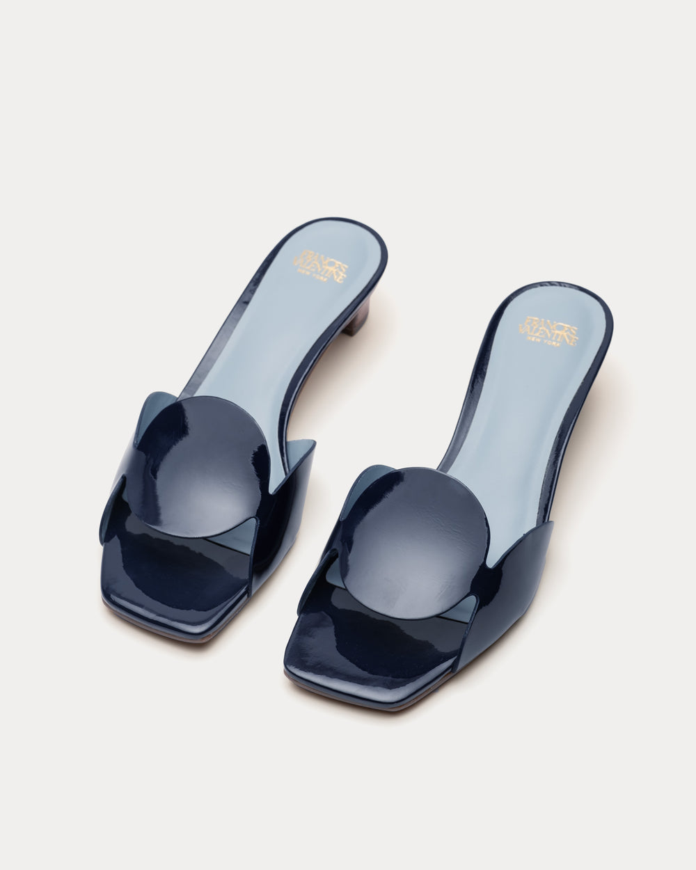 Sandy Circle Slide - Navy - Frances Valentine