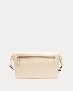 Billie Sling Crossbody Crinkled Leather Oyster - Frances Valentine