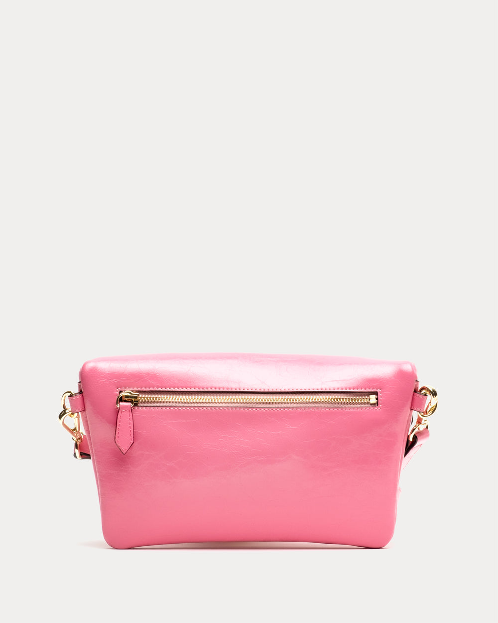 Billie Sling Bag - Crinkled Leather Pink - Frances Valentine