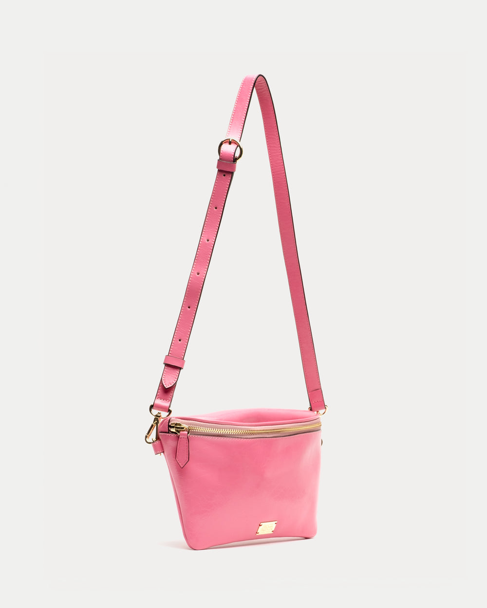 Billie Sling Bag - Crinkled Leather Pink - Frances Valentine