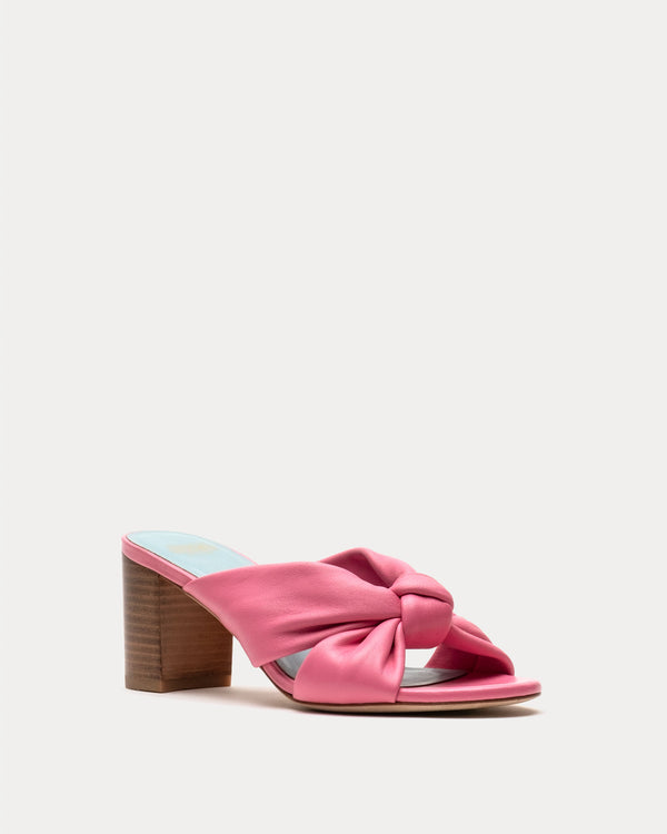 Mollie Slide Heel - Pink - Frances Valentine