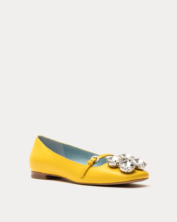 Josephine Ballet Flat - Canary - Frances Valentine