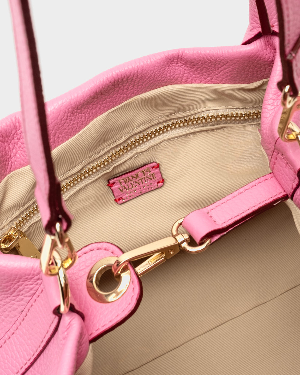 Mini Sweet Pea - Tumbled Leather Pink - Frances Valentine