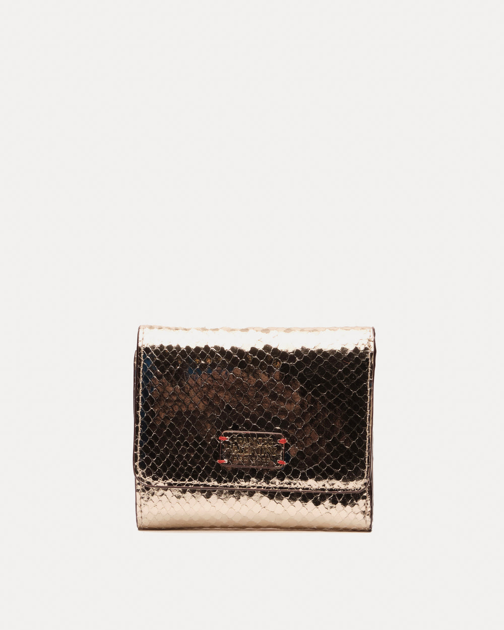 Perfect Wallet Metallic Snake Leather - Gold