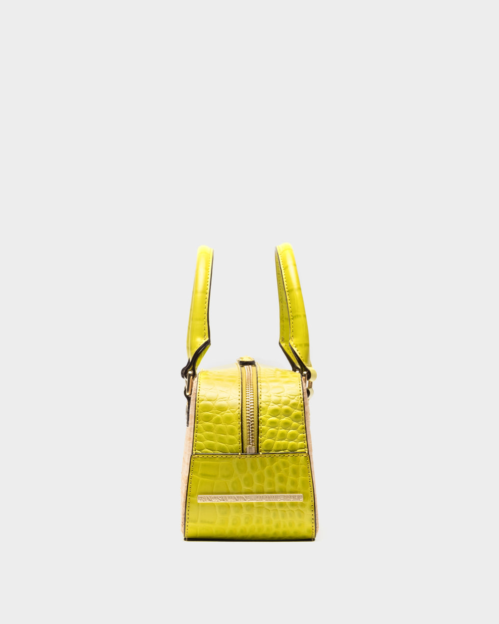 E/W Tote Raffia - Natural/Chartreuse Handbag Frances Valentine