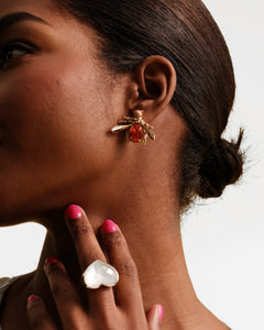 Firefly Beaded Earrings Beaded Rose - Frances Valentine