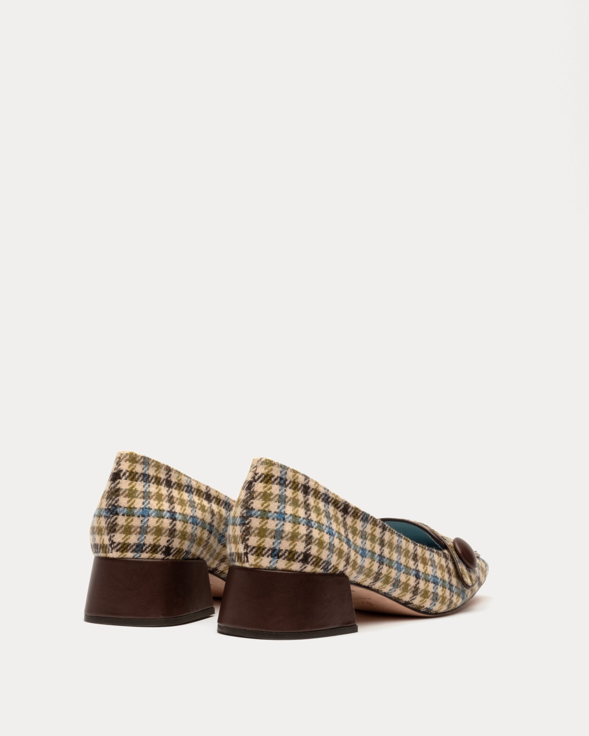 Mackie Wool Block Heel Baby Houndstooth