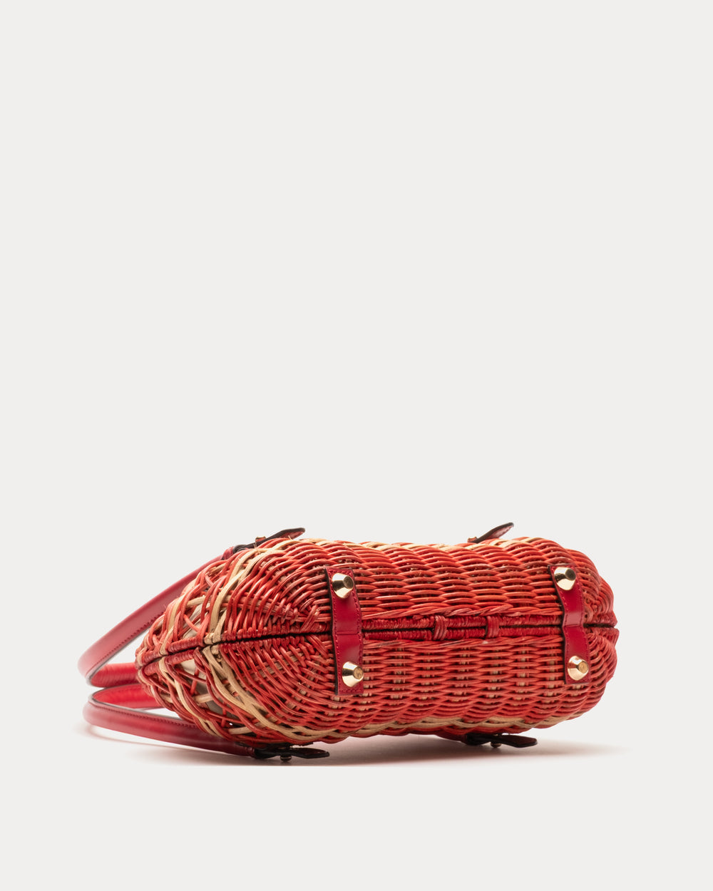 Tweety Basket Wicker w/Leather Wicker w/Leather Red/Toast OS Frances Valentine