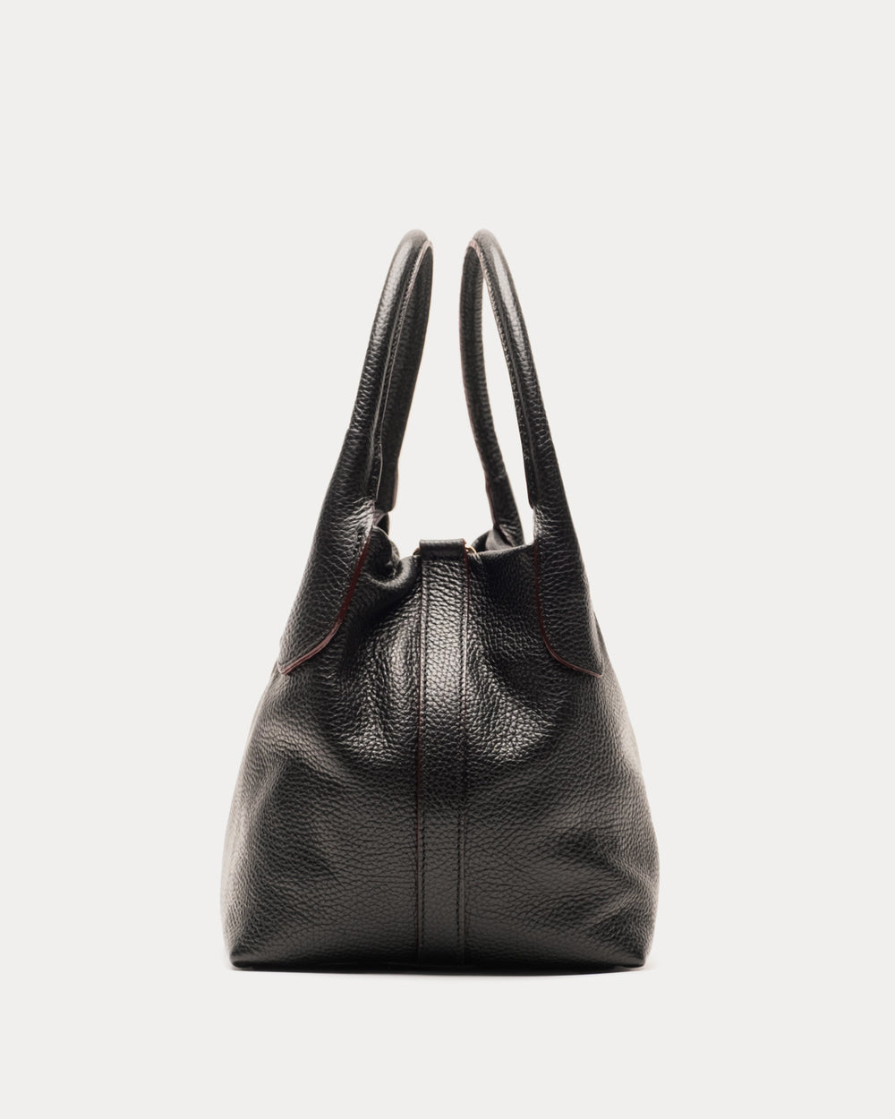 Mini Sweet Pea - Tumbled Leather Black - Frances Valentine