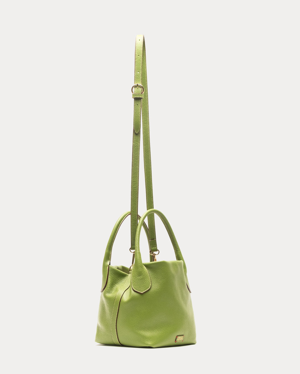 Mini Sweet Pea - Tumbled Leather Green - Frances Valentine