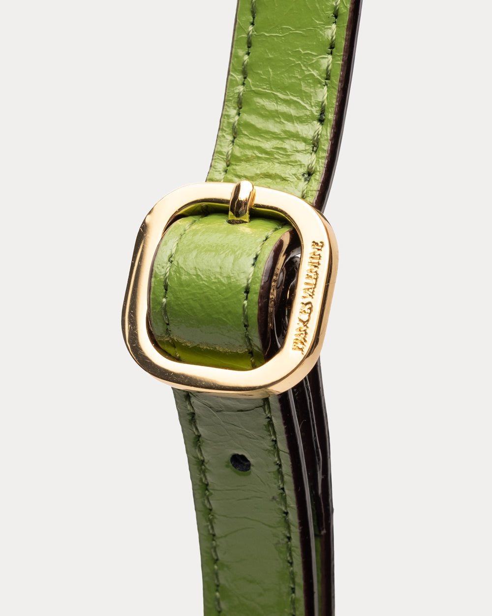 Ellen Crossbody - Crinkled Leather Green - Frances Valentine