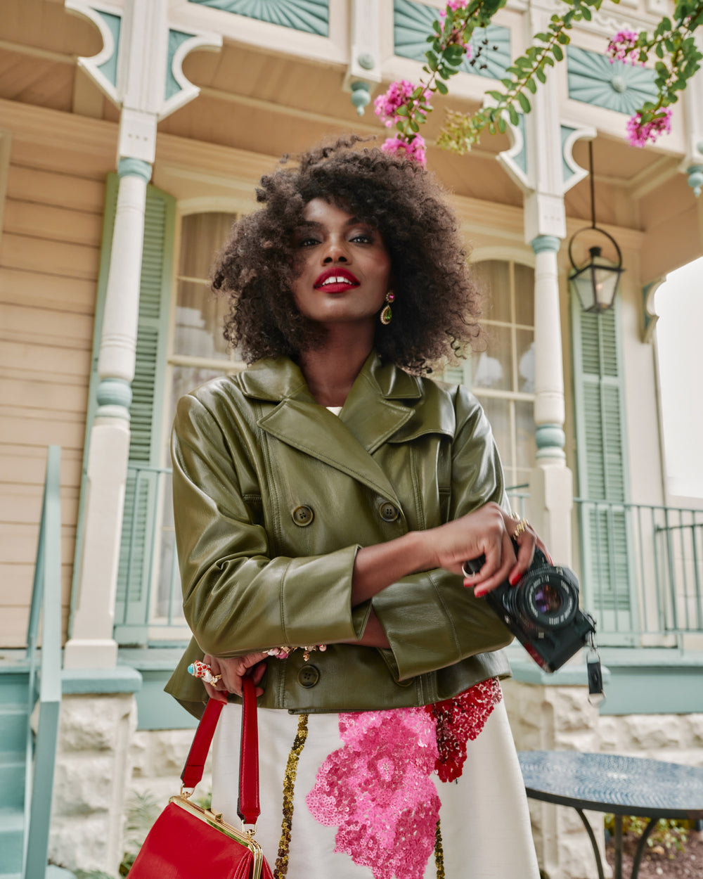 Moto Jacket - Faux Leather Olive