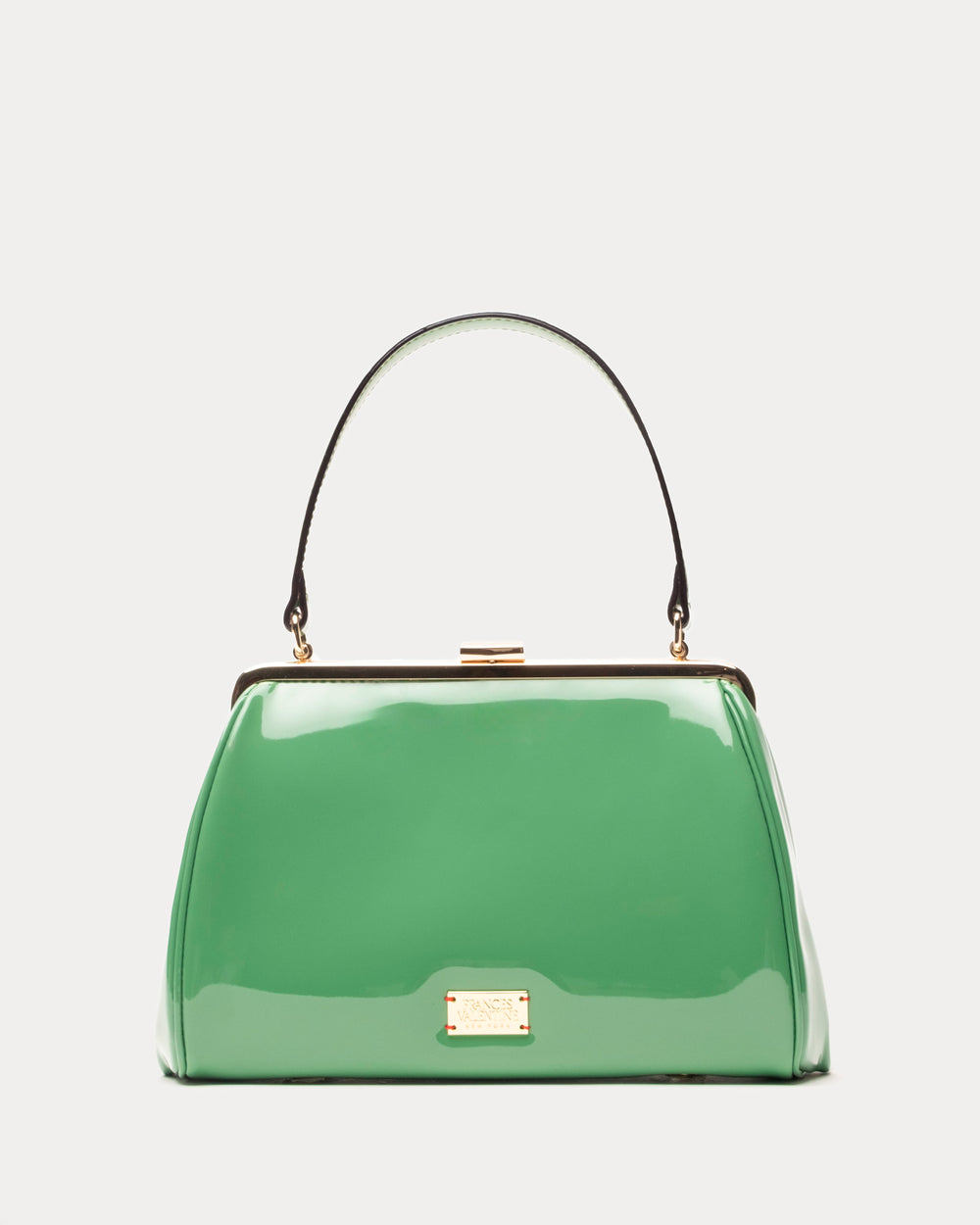 Frances Frame Bag - Patent Leather Green - Frances Valentine