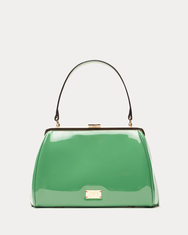Frances Frame Bag - Patent Leather Green - Frances Valentine