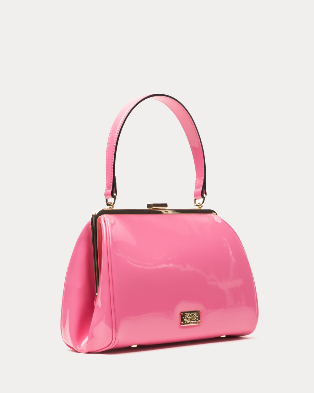 Frances Frame Bag - Patent Leather Pink - Frances Valentine