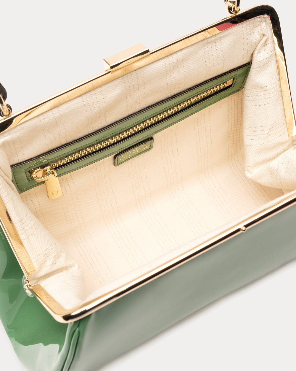 Frances Frame Bag - Patent Leather Green - Frances Valentine