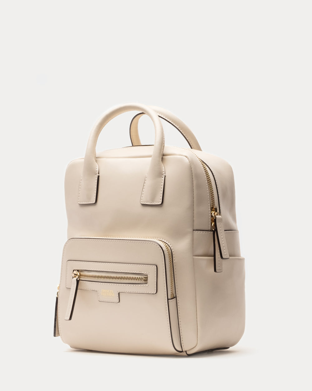 Small Casey Backpack - Glazed Leather Oyster - Frances Valentine