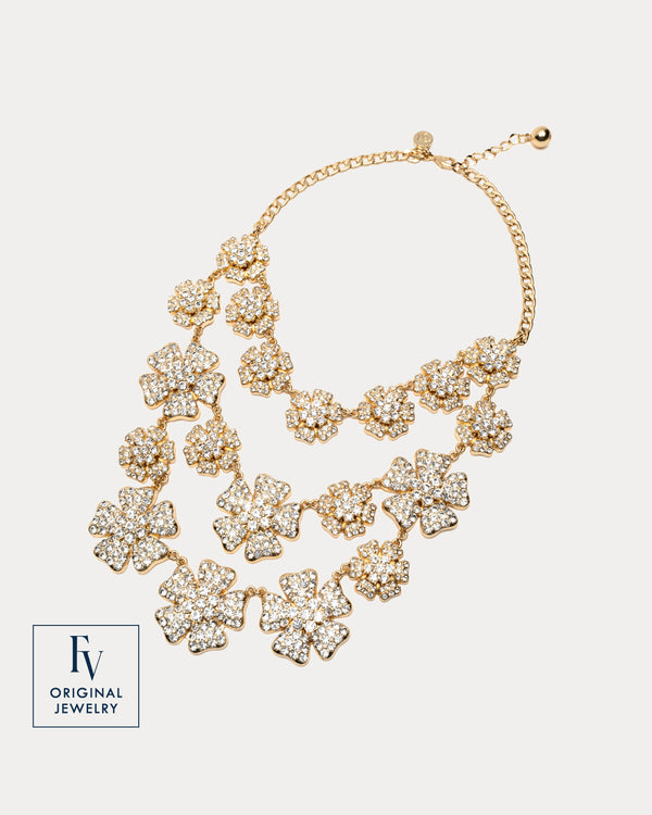 FV Celestial Cluster Statement Necklace - Gold Jewelry Frances Valentine