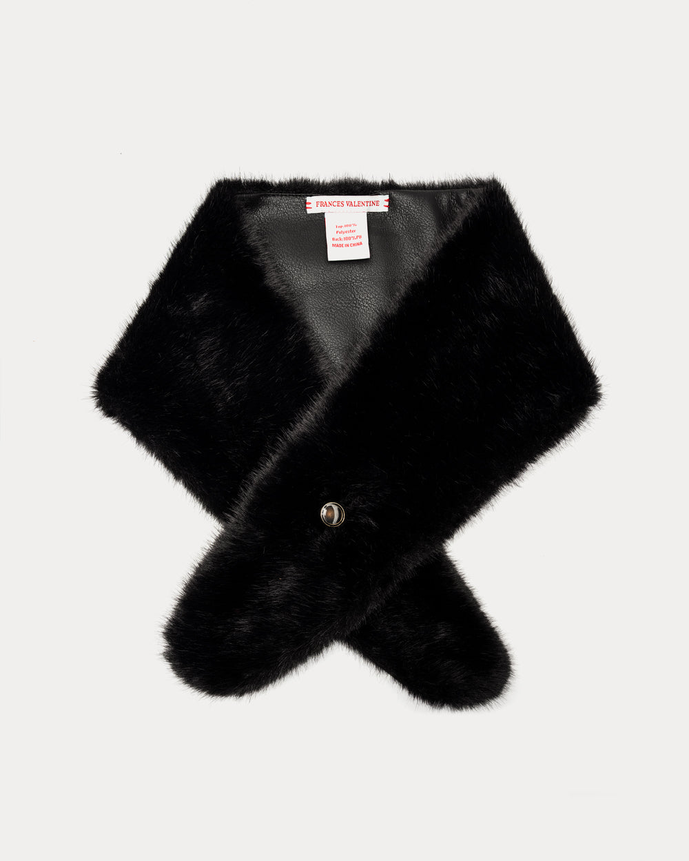 Faux Mink Collar - Black Fur Collar Frances Valentine