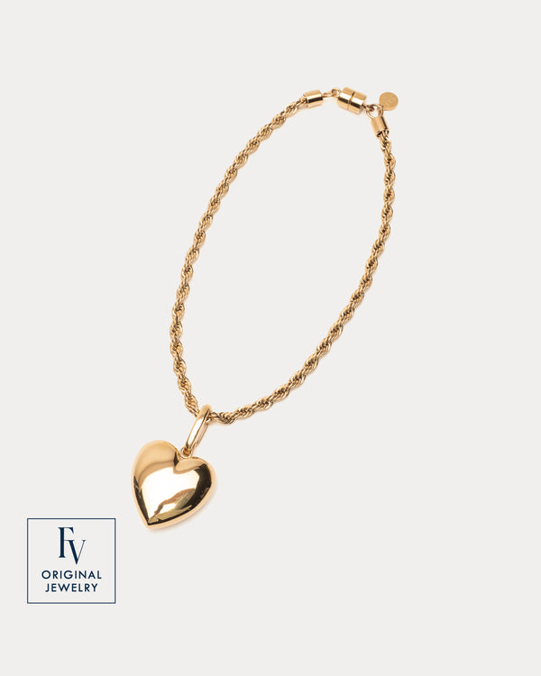 FV Sweetheart Necklace 17" - Gold Jewelry Frances Valentine