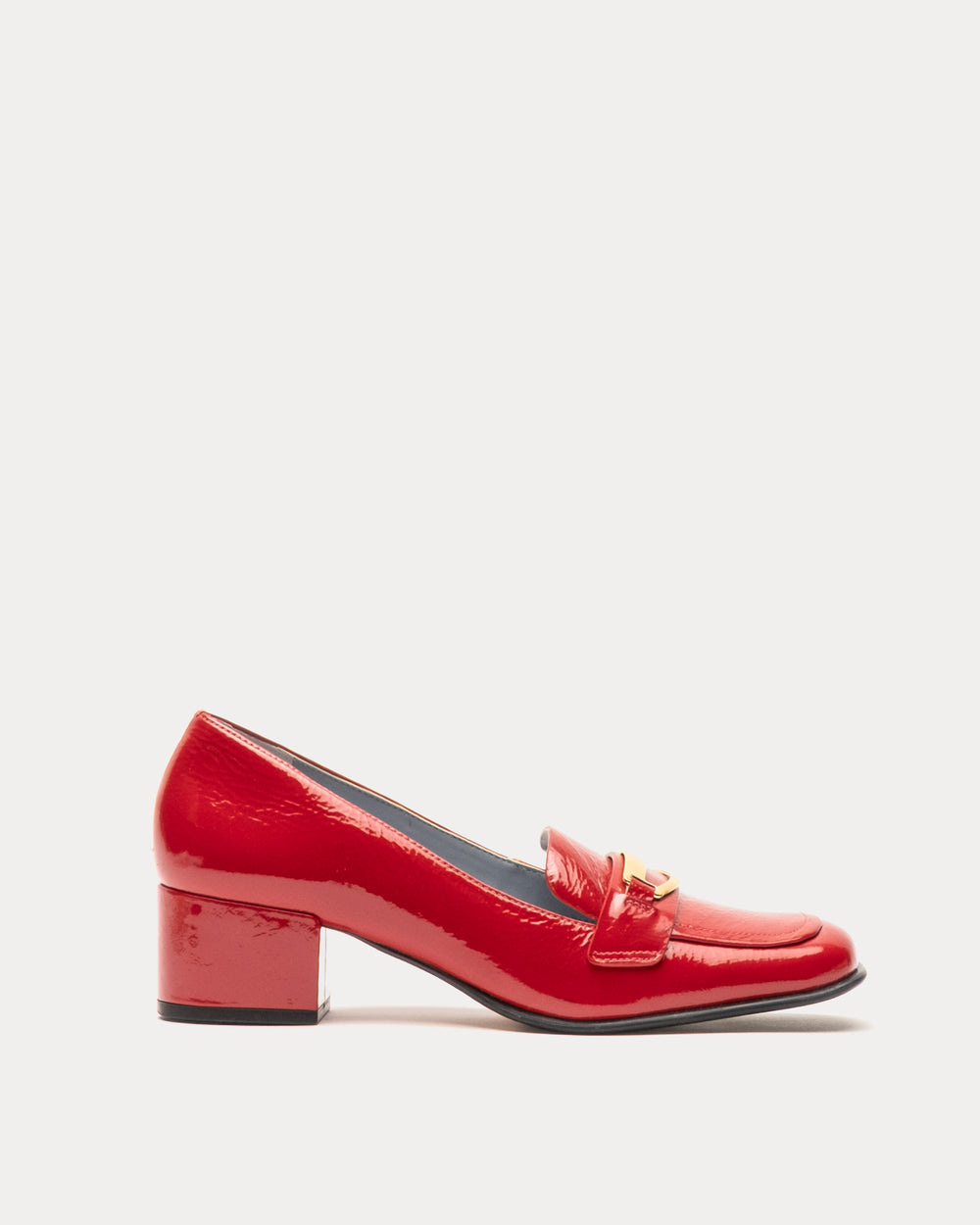 MTM Loafer - Crinkled Leather Red Frances Valentine