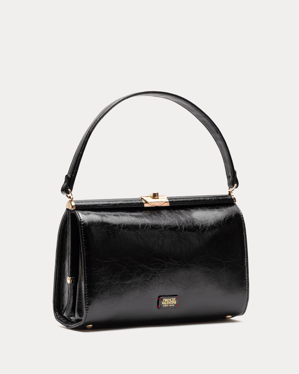 MTM Frame Bag - Crinkled Leather Black Frances Valentine
