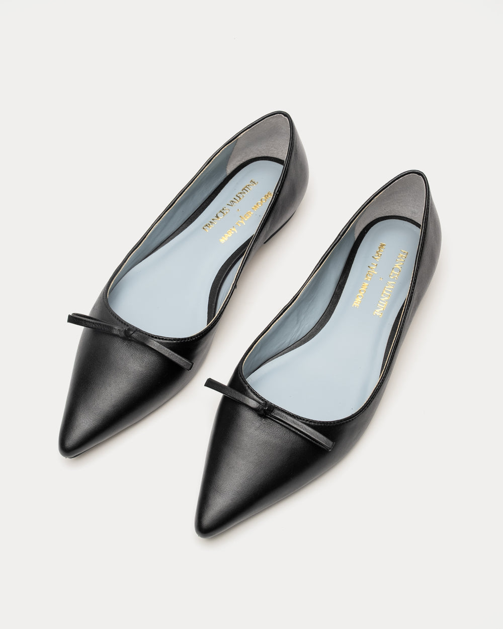 MTM Flat - Nappa Leather Black Frances Valentine