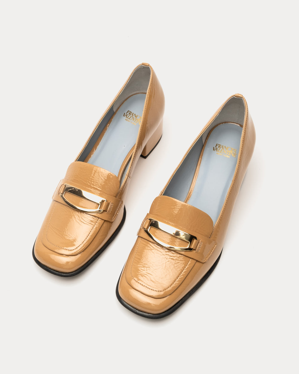 MTM Loafer - Crinkled Leather Black Frances Valentine