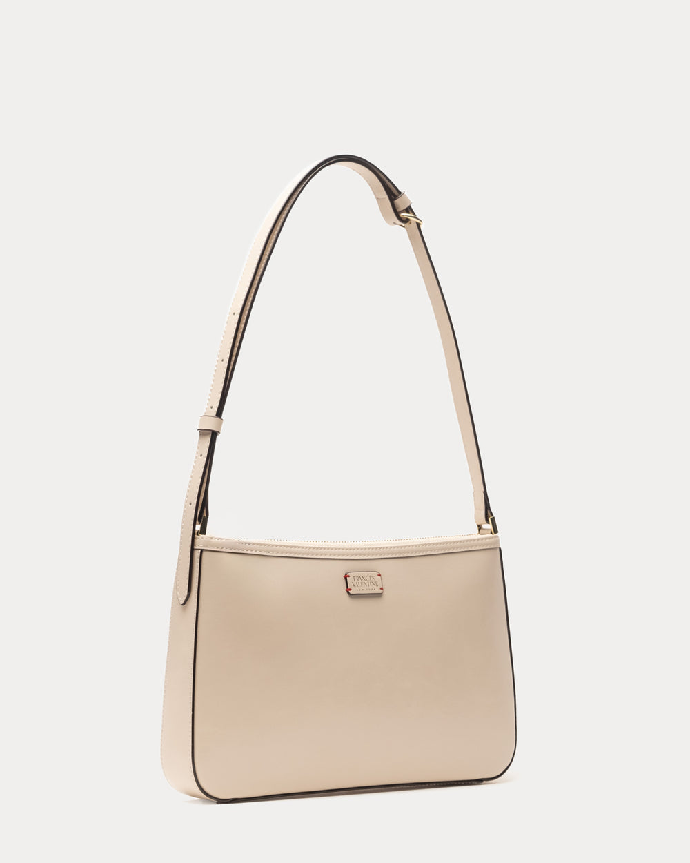 Poppy Crossbody - Glazed Leather Oyster - Frances Valentine