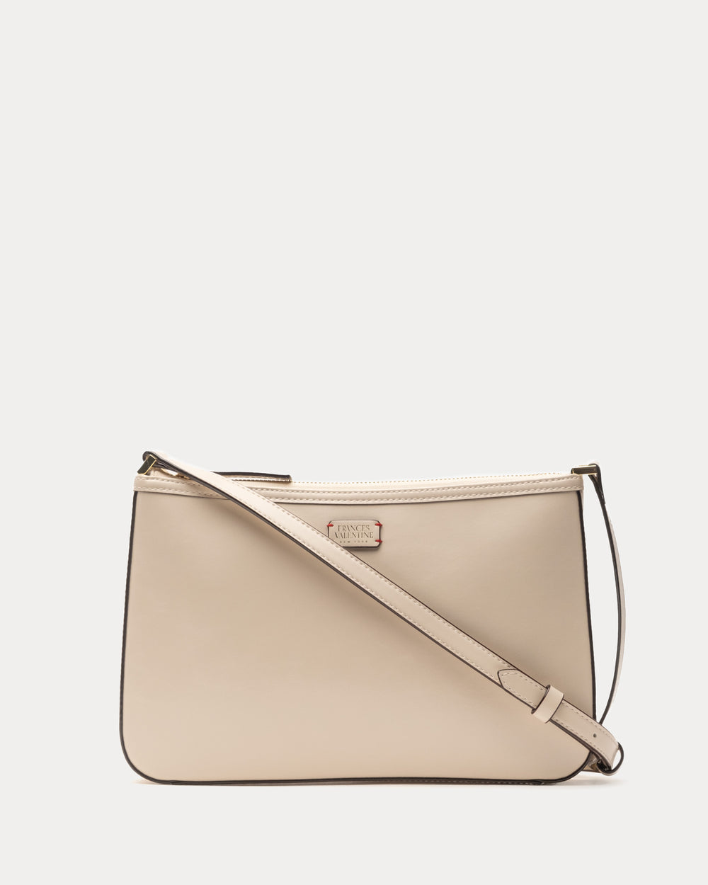 Poppy Crossbody - Glazed Leather Oyster - Frances Valentine