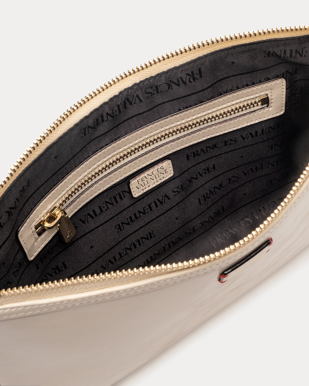 Poppy Crossbody - Glazed Leather Oyster - Frances Valentine