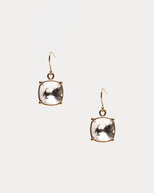 FV Sugar Cube Drop Earring - Gold