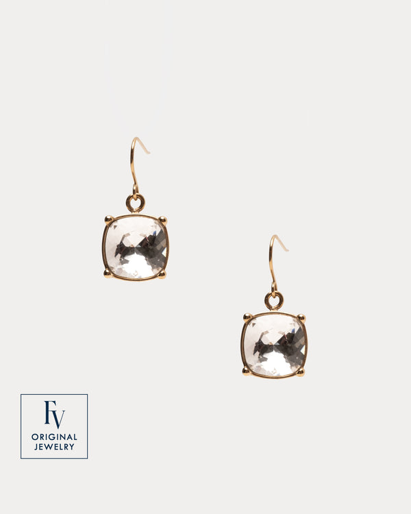 FV Sugar Cube Drop Earring - Gold Jewelry Frances Valentine