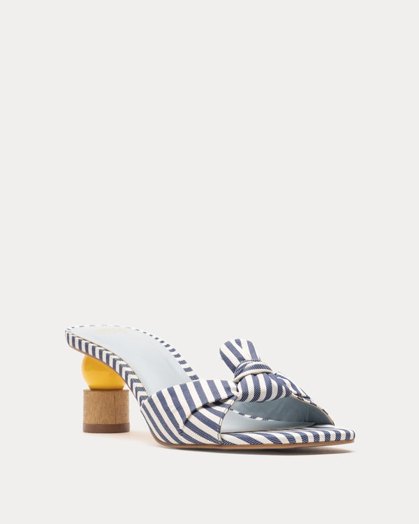 Amanda Heel - Navy/Oyster - Frances Valentine