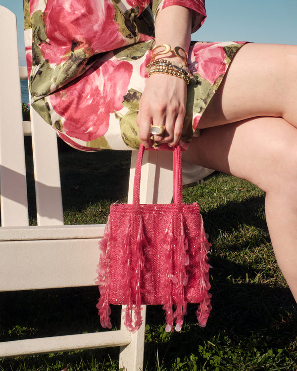 Gatsby Mini Tote Bag - Pink - Frances Valentine