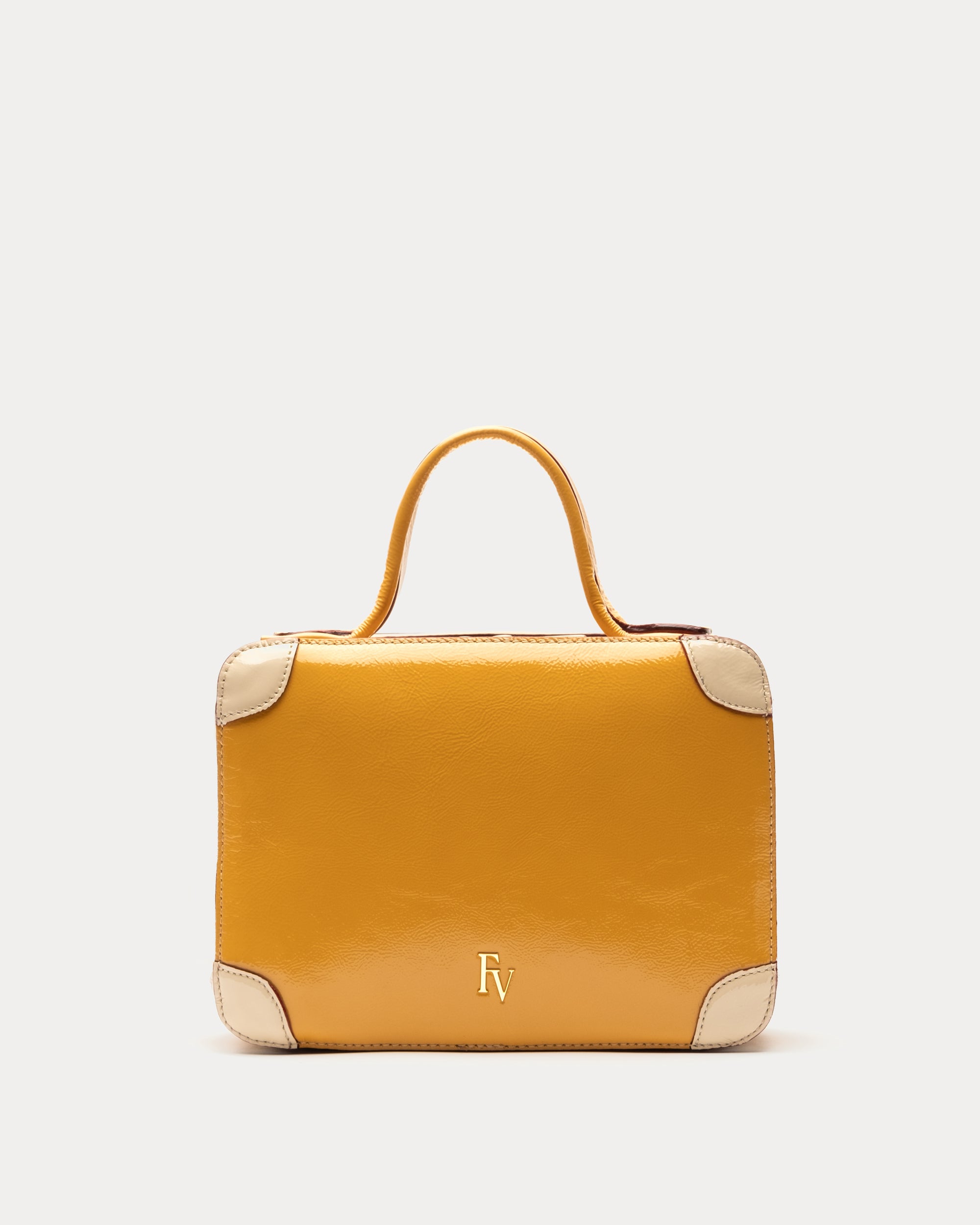 Margo Tote Tumbled Leather Canary – Frances Valentine