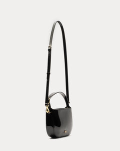 Grace Crossbody Soft Patent Black - Frances Valentine