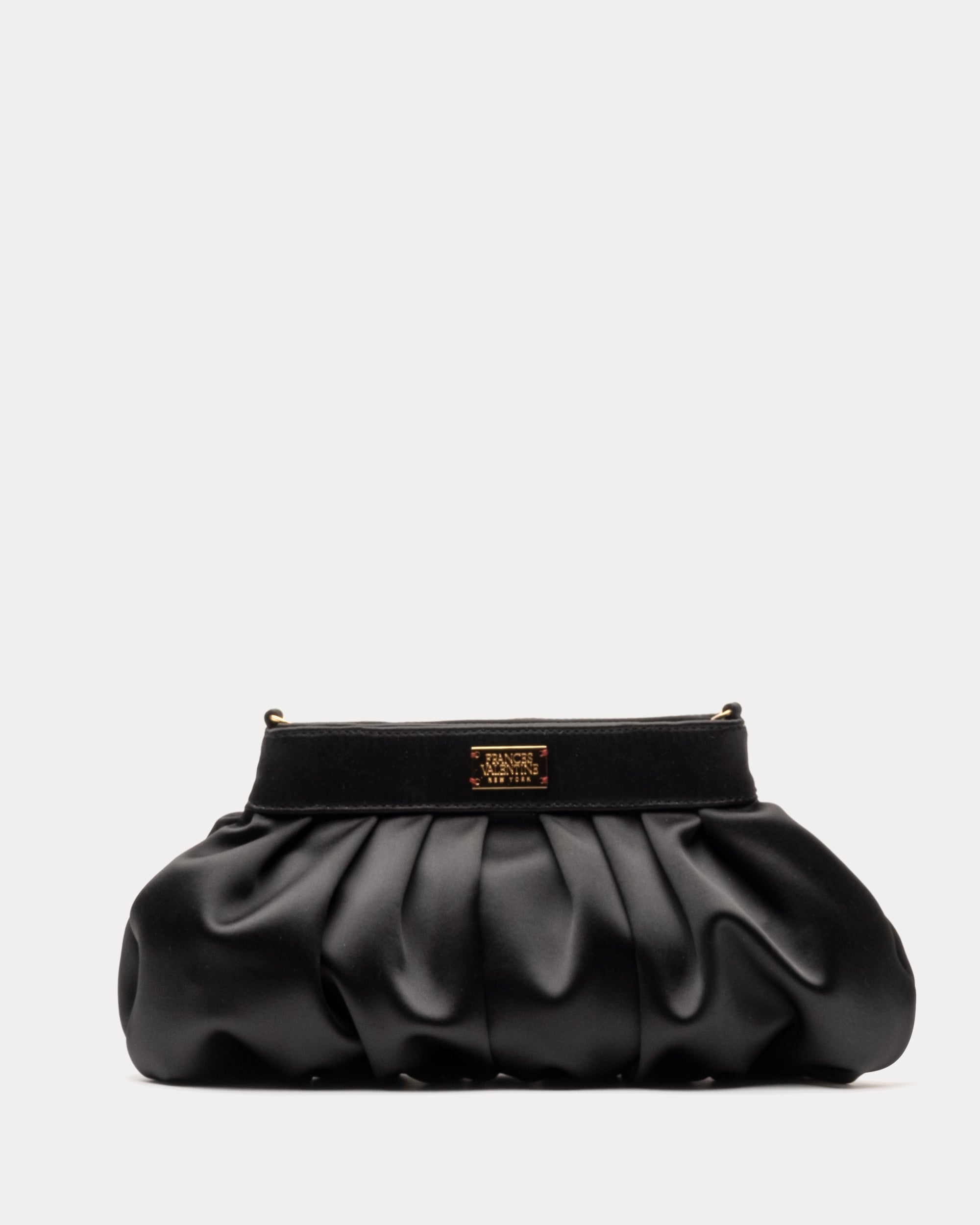 Nora Clutch Satin Black