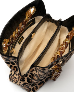 Skip Tote Leopard Haircalf - Frances Valentine