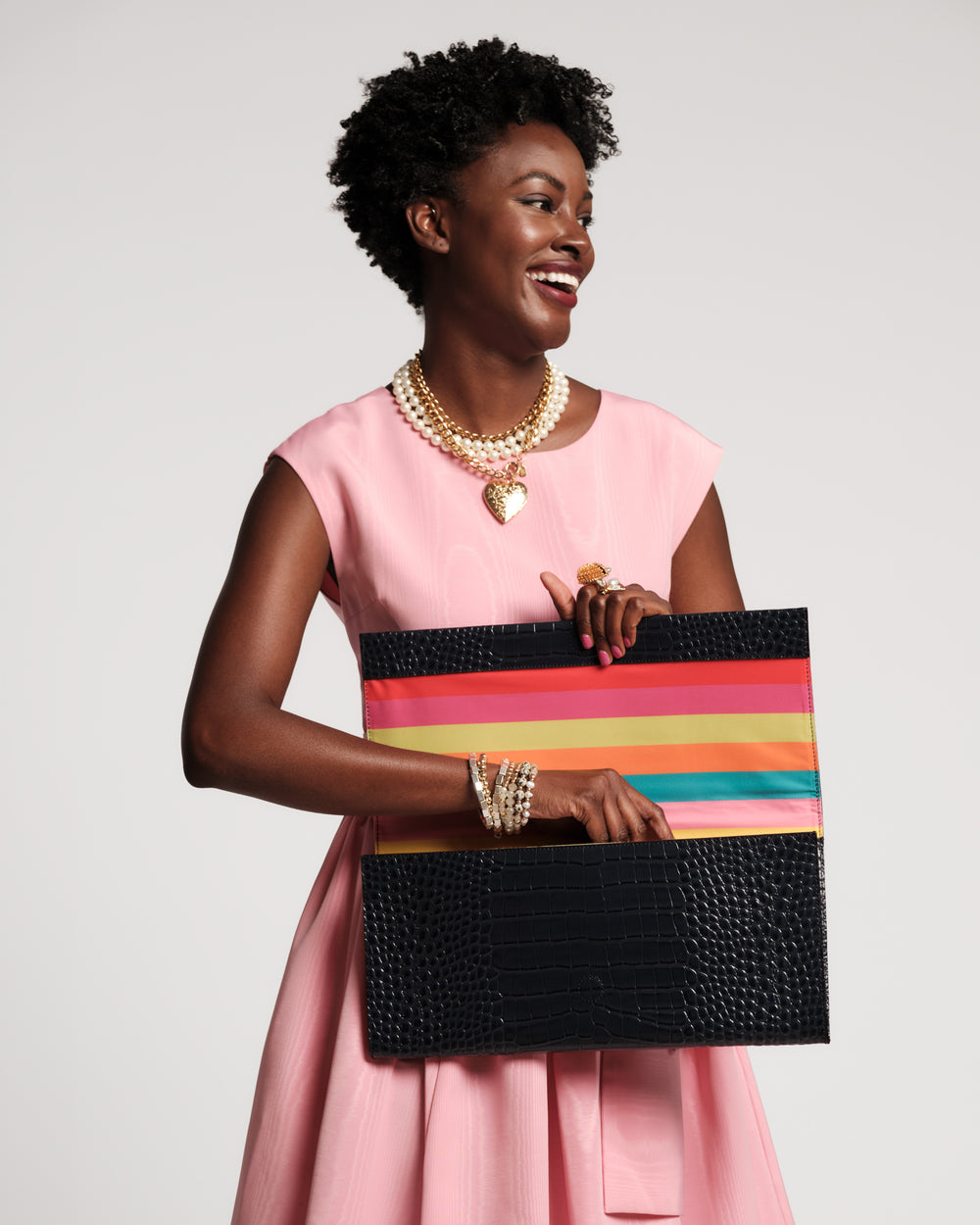 Bow Dress - Pink Moire Dresses Frances Valentine